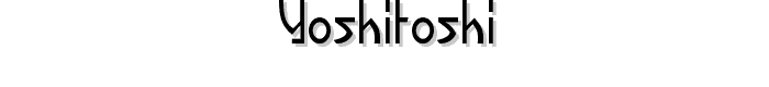 Yoshitoshi font