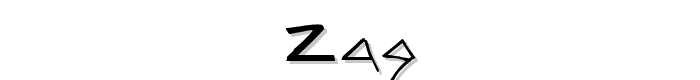 Zag font