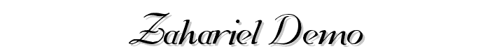 Zahariel%20Demo font