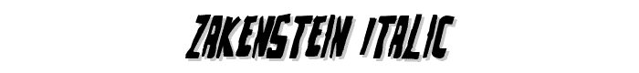 Zakenstein%20Italic font