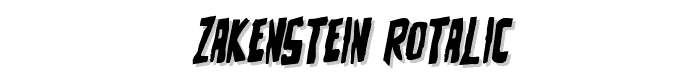 Zakenstein%20Rotalic font