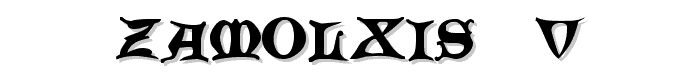 Zamolxis%20%20V font