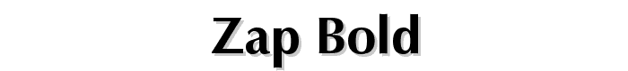 Zap%20Bold font