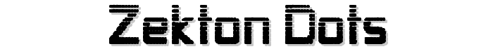 Zekton%20Dots font