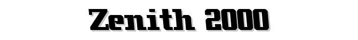 Zenith%202000 font