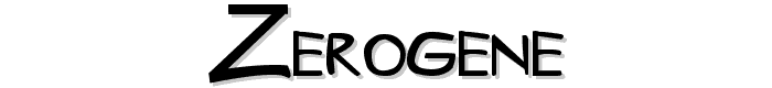 ZeroGene font