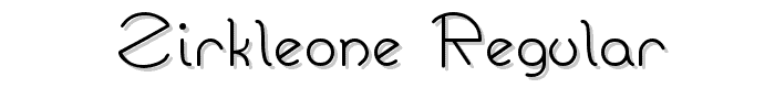 ZirkleOne%20Regular font