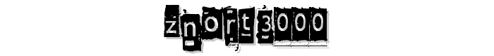 Znort3000 font