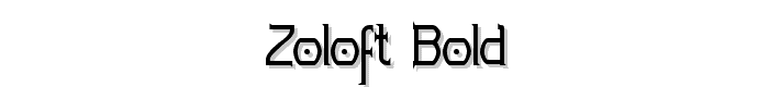 Zoloft-Bold font