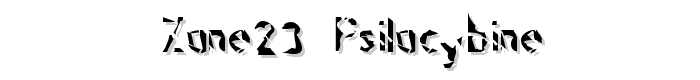 Zone23_psilocybine font