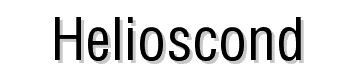 Helioscond font